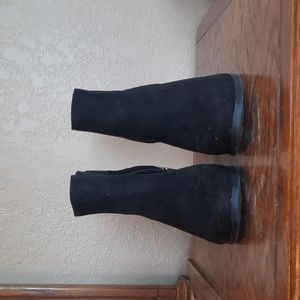 Womens black ankle boots with 3" heel